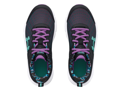 Tenis Under Armour Assert 10 Print Negro para Niña