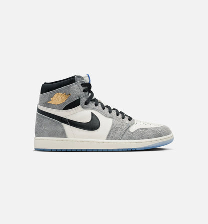 Air Jordan 1 Retro High OG Cool Grey Mens Lifestyle Shoe Cool Grey Black Sail Game Royal White