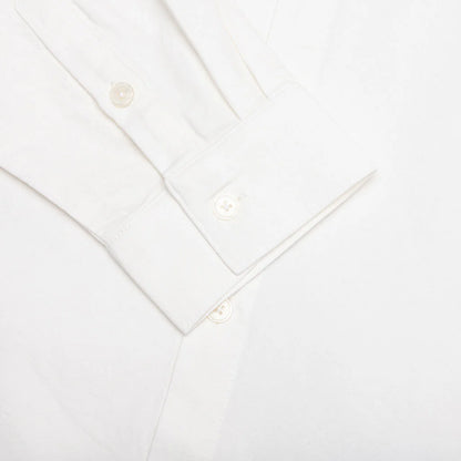 Embroidered Figures Button Up White