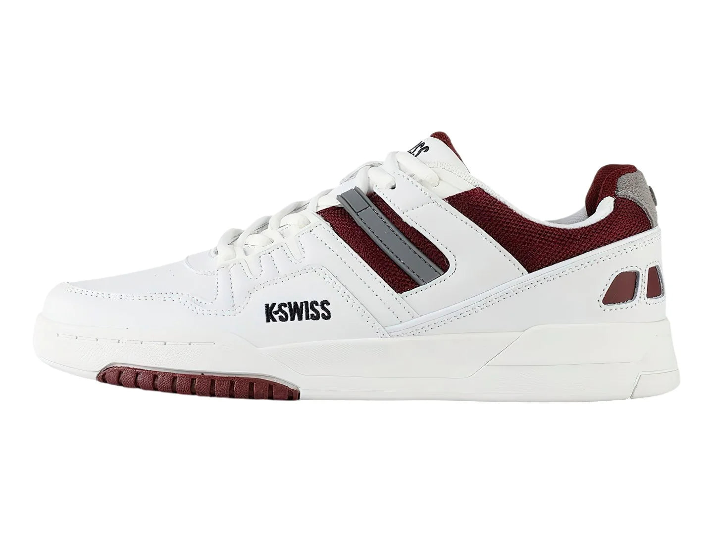 Tenis K Swiss Match Rival Blanco con Vino para Hombre
