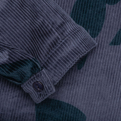 Clipped Wings Shirt Jacket Greyish Blue
