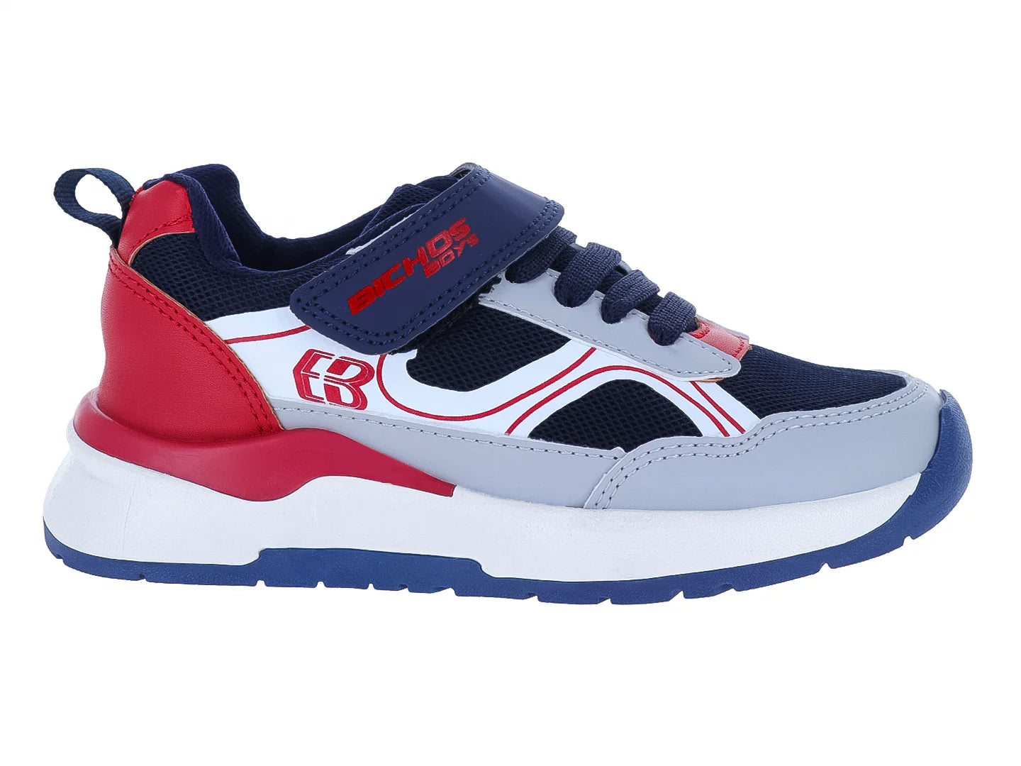 Tenis BICHOS Multicolor Marino Gris Rojo para Niño