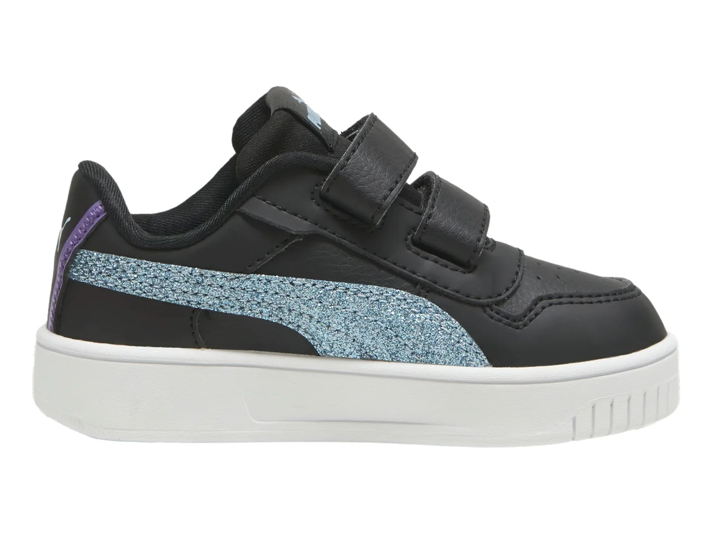 Tenis PUMA Carina Street Deep Dive Negro y Turquesa para Niña
