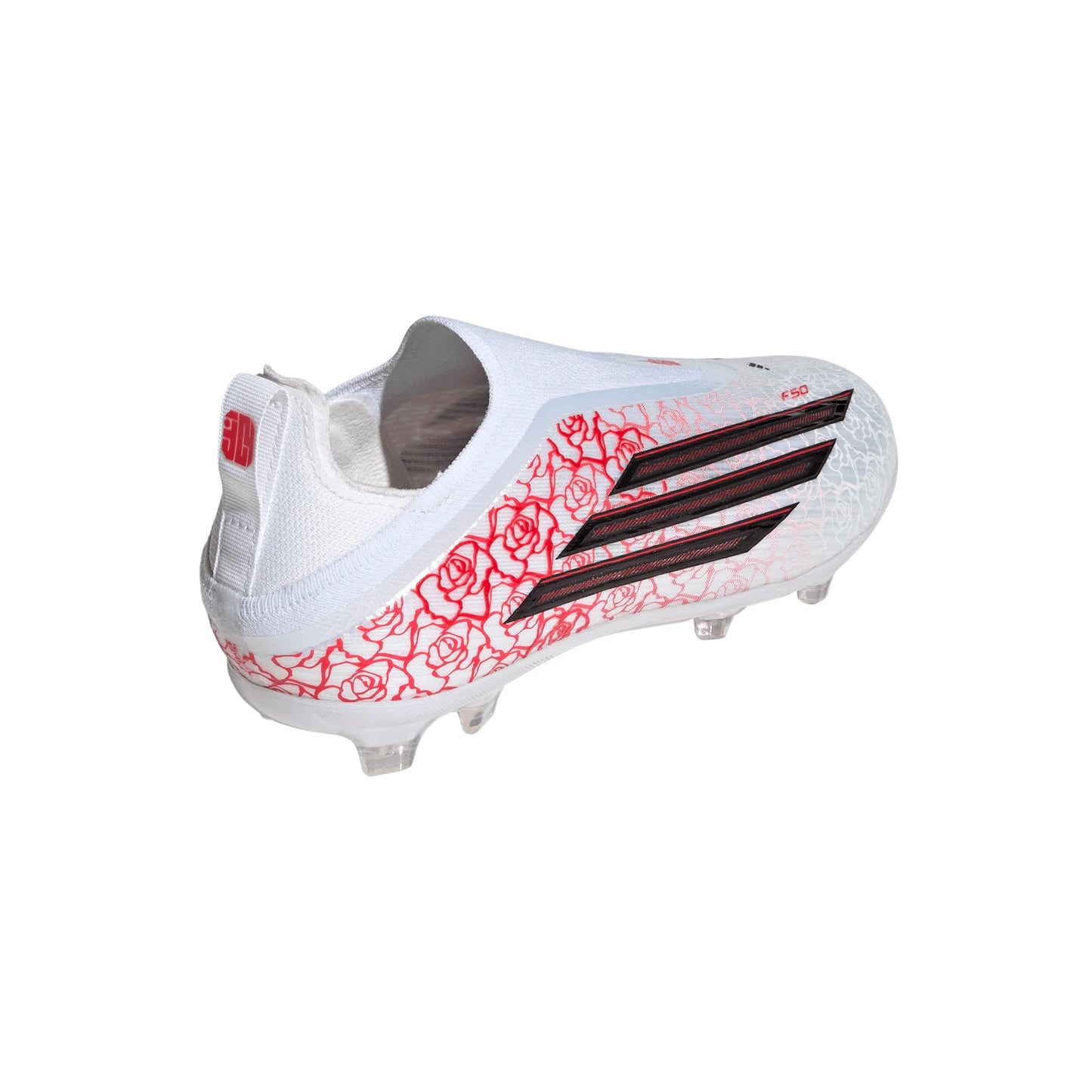 adidas F50 Elite Laceless FG Firm Ground Youth Soccer Cleats White Black Red