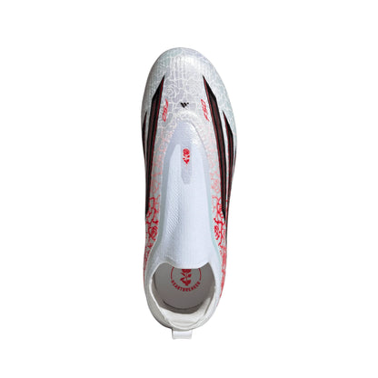 adidas F50 Elite Laceless FG Firm Ground Youth Soccer Cleats White Black Red