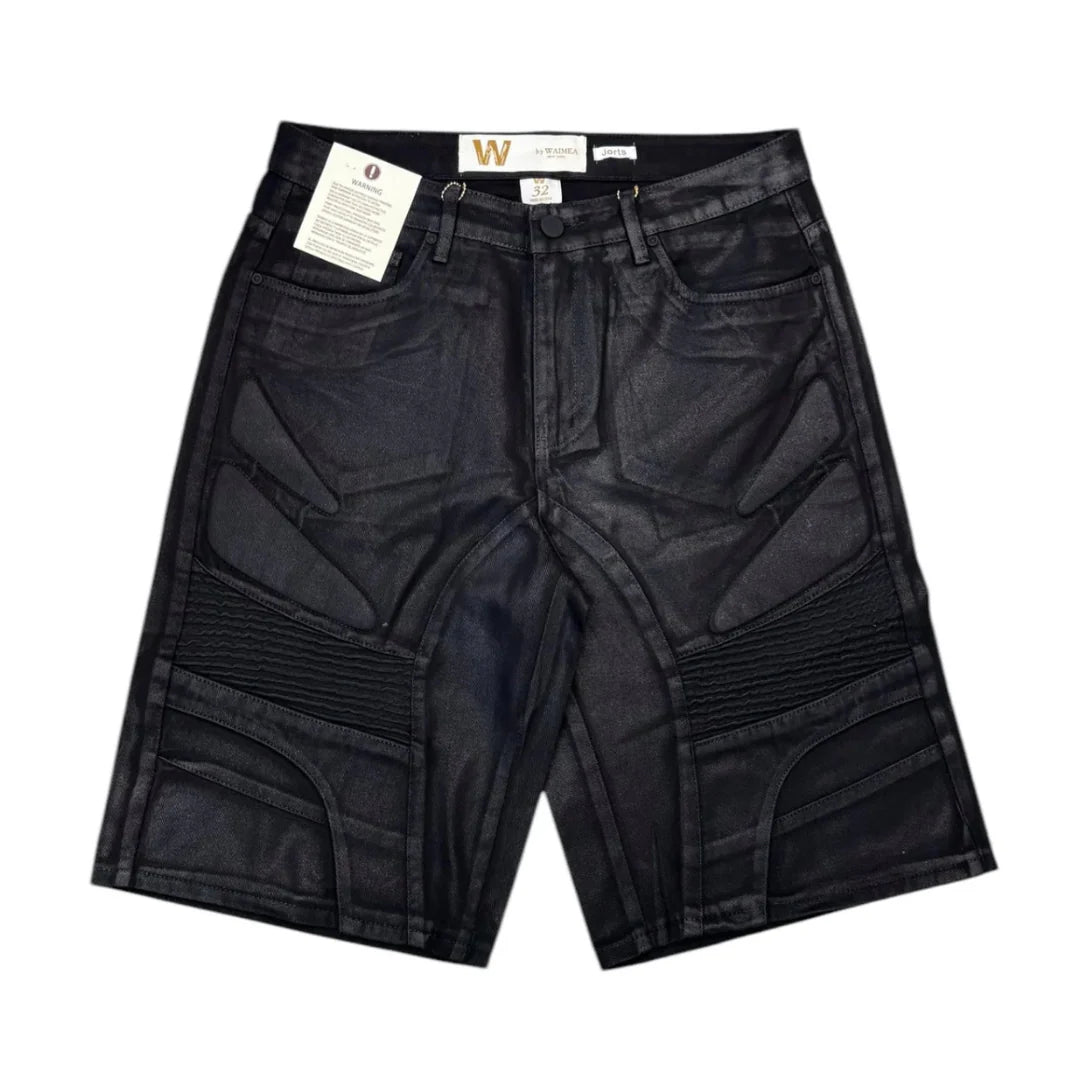 Waimea Waxed Jorts - Washed Black