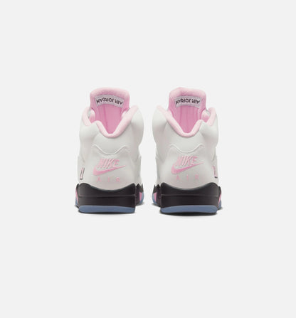 Air Jordan 5 Retro Medium Soft Pink Mens Lifestyle Shoe White Soft Pink Black