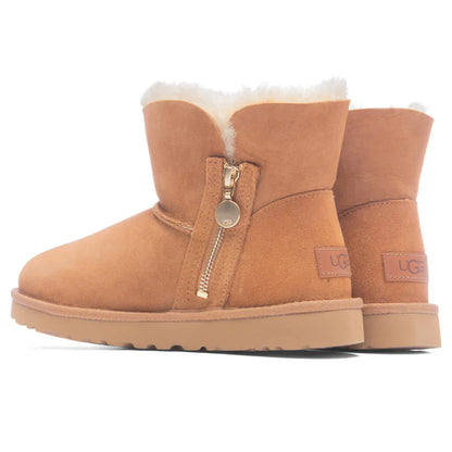 Womens Bailey Zip Mini Chestnut