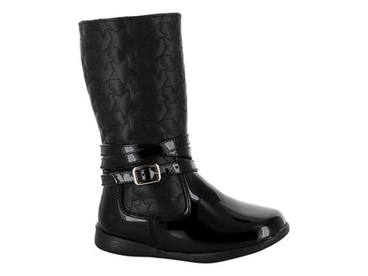 Botas Tropicana de Charol Negro para Niña