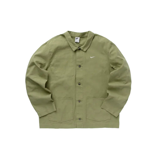 Life Unlined Chore Coat - Oil Green/White