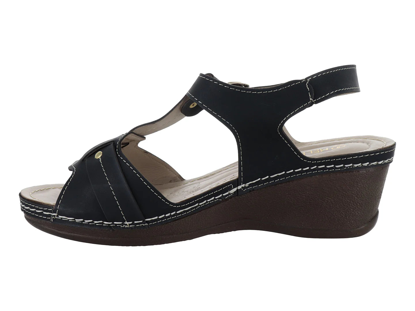 Sandalias Plataforma MeliAna Olmeca Negro para Mujer