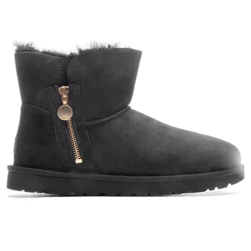 Womens Bailey Zip Mini Boot Black