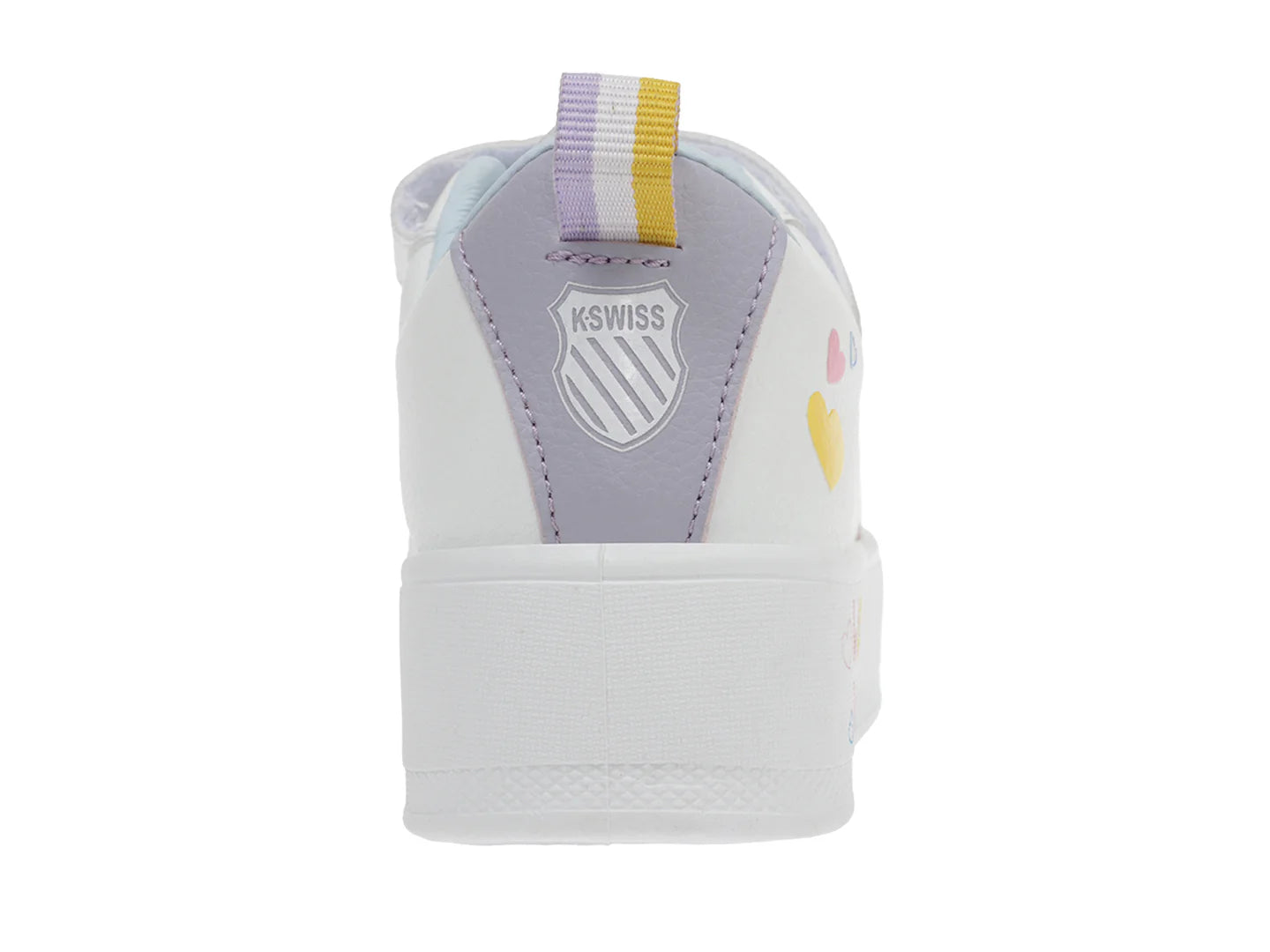 Tenis K SWISS Mini Trinity Platform Blanco y Lila para Niña