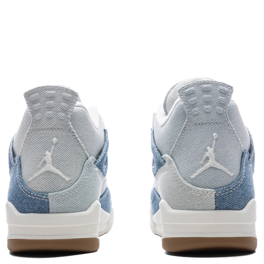 Womens Air Jordan 4 Retro Tex Worn Blue Sail Gum Light Brown Worn Blue