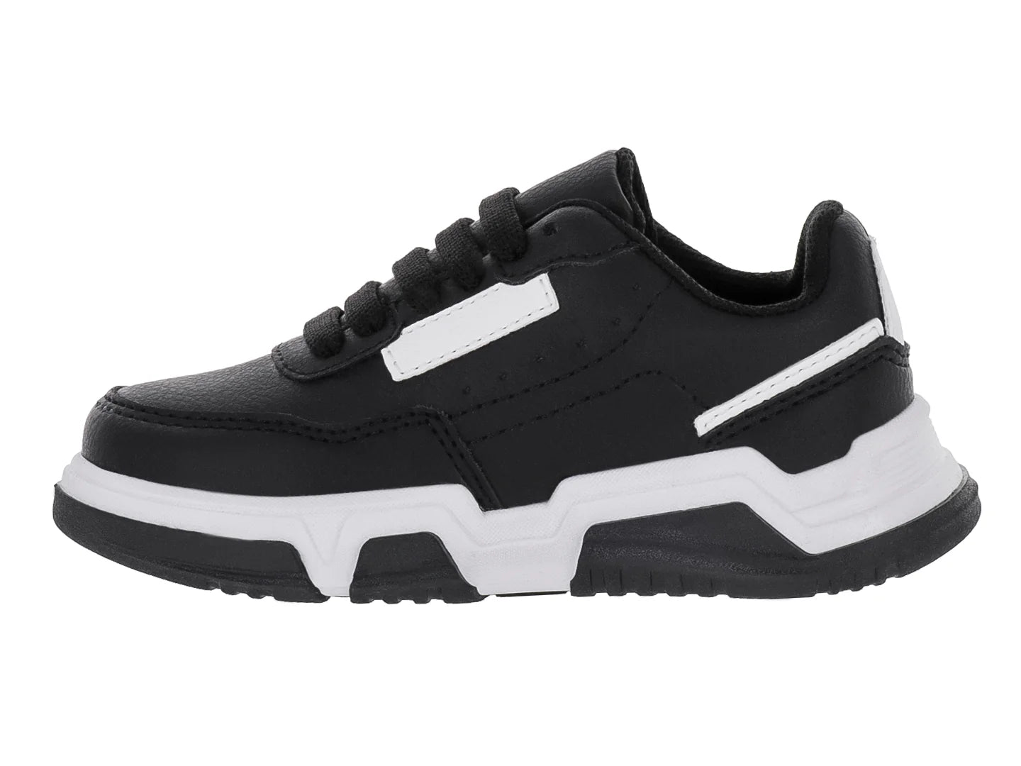 Tenis New Boys Negro con Blanco para Niño