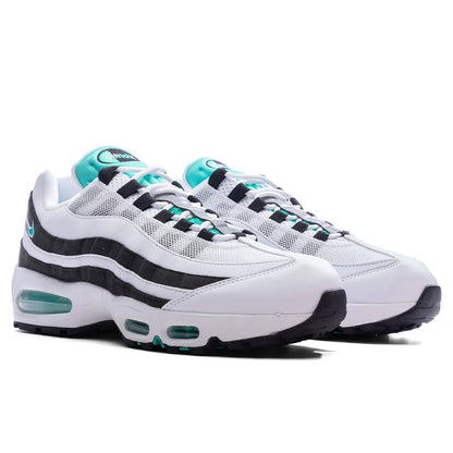 Air Max 95 OG Black Border White Hyper Jade Black Metallic Silver