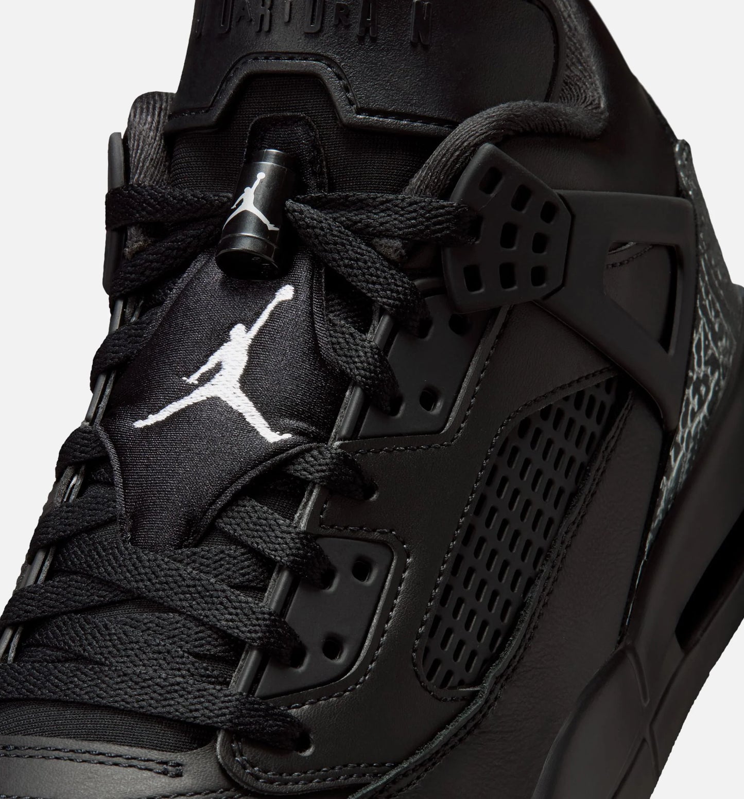 Spizike Low Mens Basketball Shoe Black Black Metallic Silver