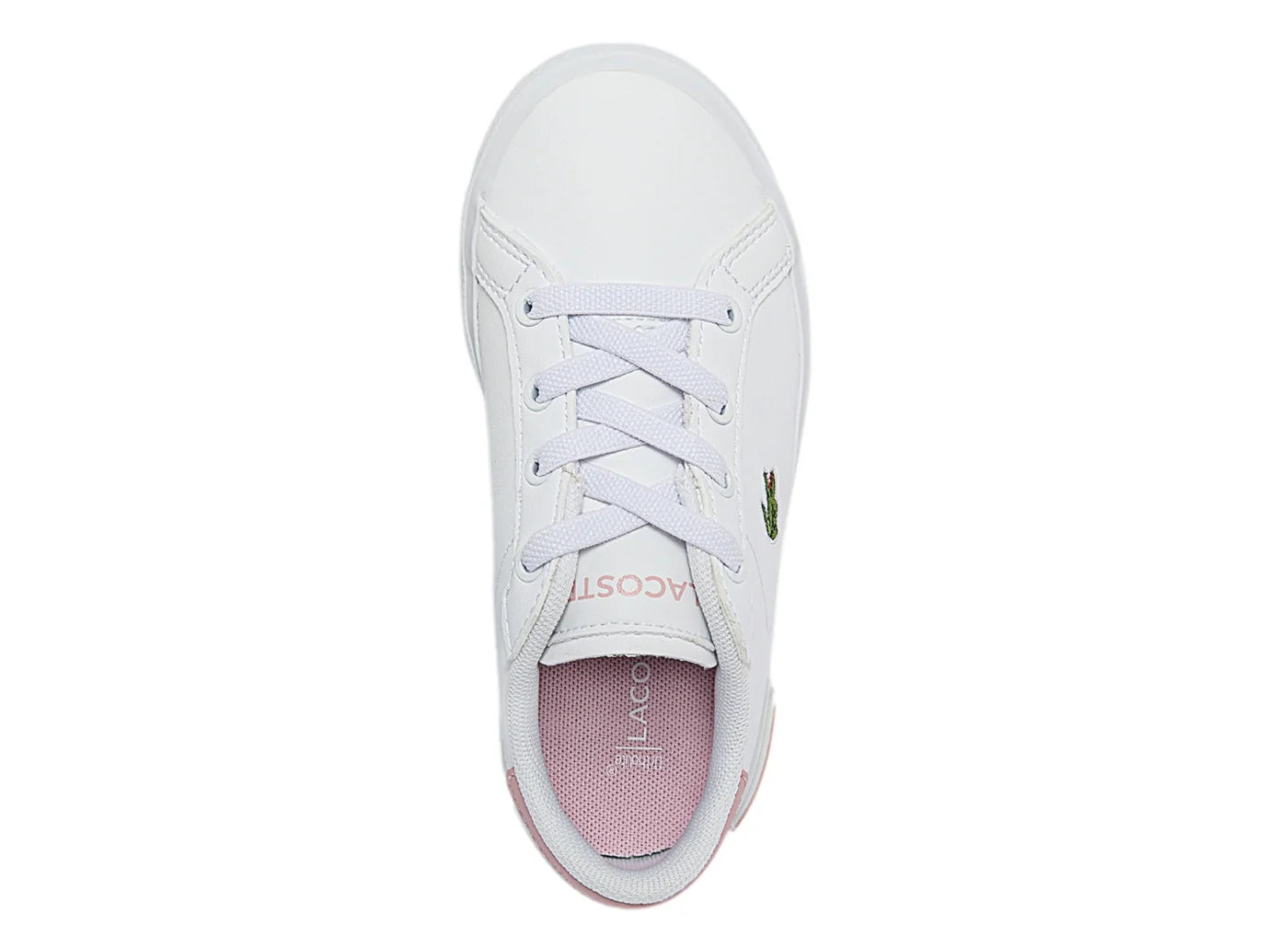 Tenis Lacoste Blanco y Rosa para Niña