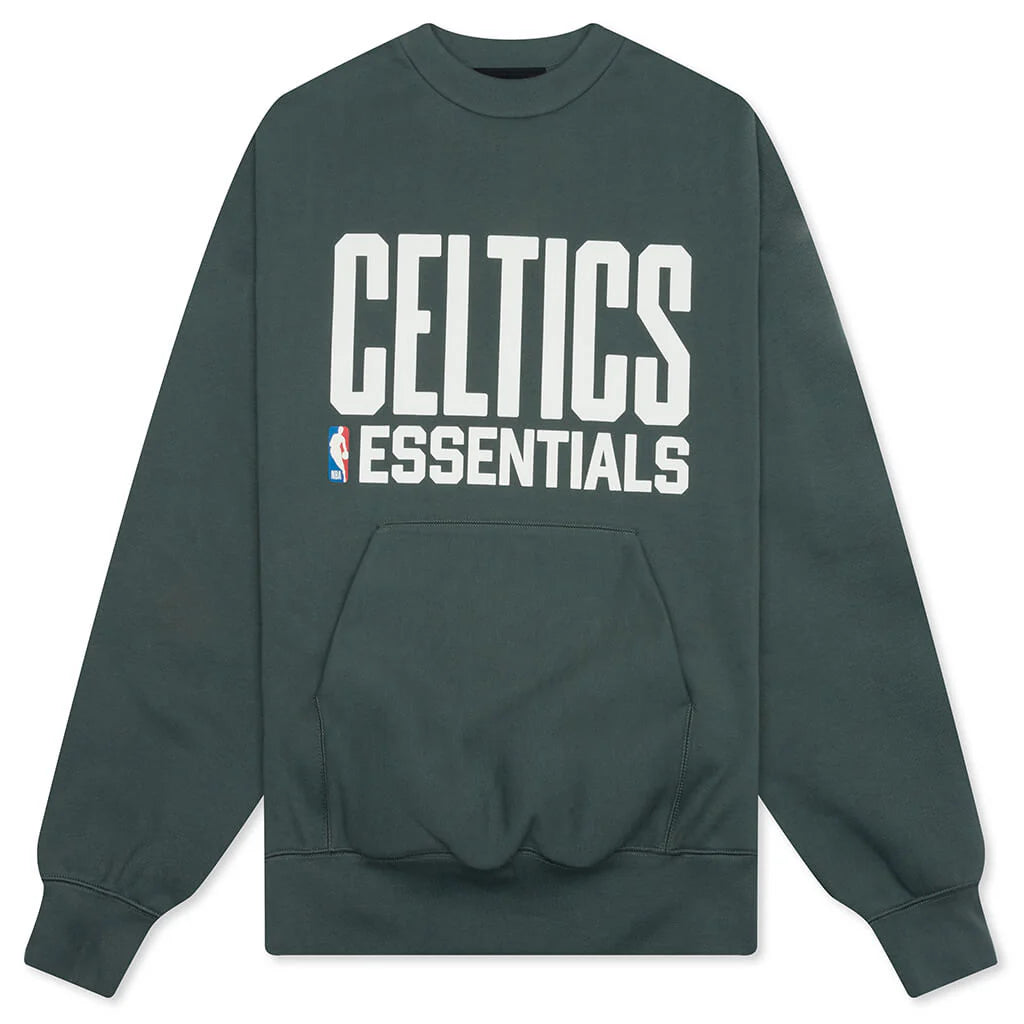 Fear of God Essentials x NBA Celtics Sport Crewneck Balsam Green