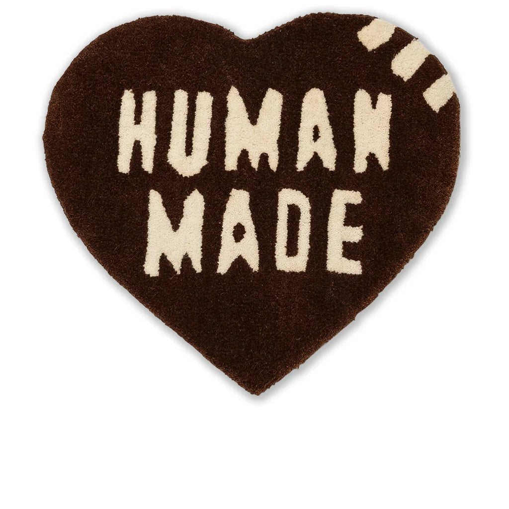 Heart Rug Small Brown