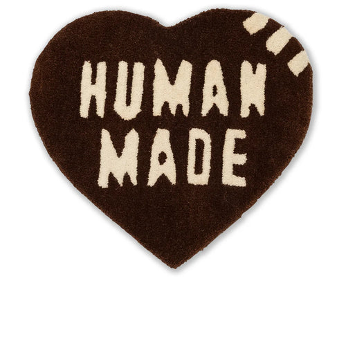 Heart Rug Small Brown