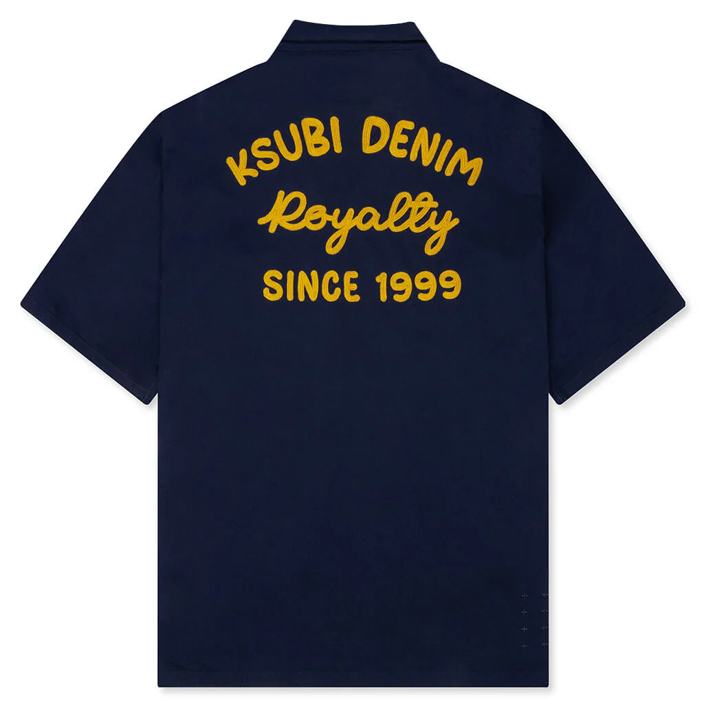 Mekanik Boiler S S Shirt Ink Blue