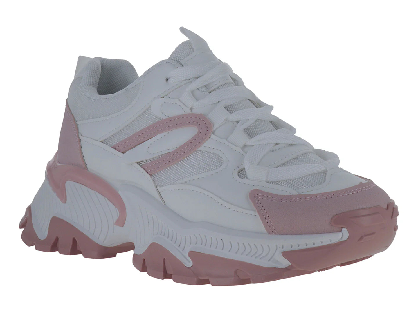 Tenis Via Urbana Blanco Rosa para Mujer