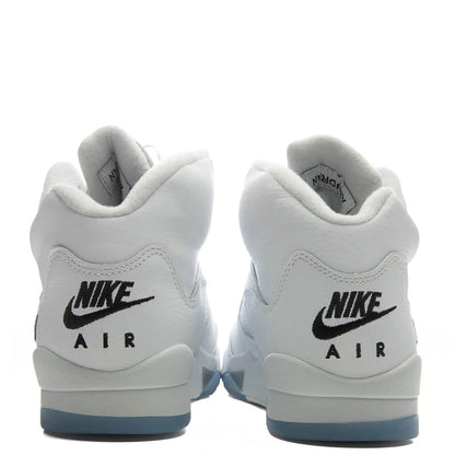 Air Jordan 5 Retro White Metallic GS White Black Metallic Silver