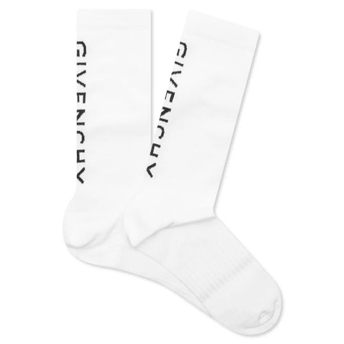 College Socks White Black