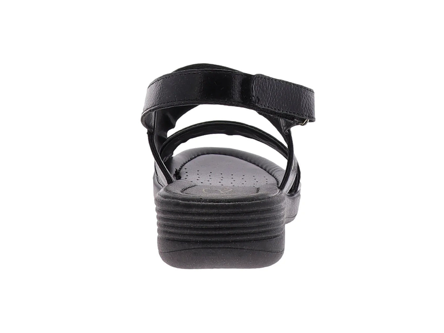 Sandalias Relax de Piel Negro para Mujer