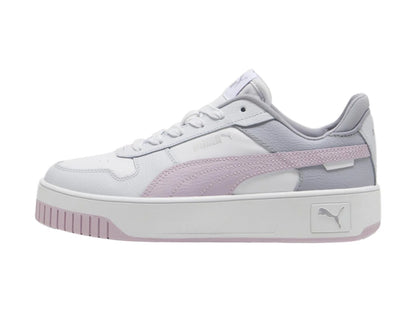 Tenis PUMA Carina Street Blanco y Morado para Mujer