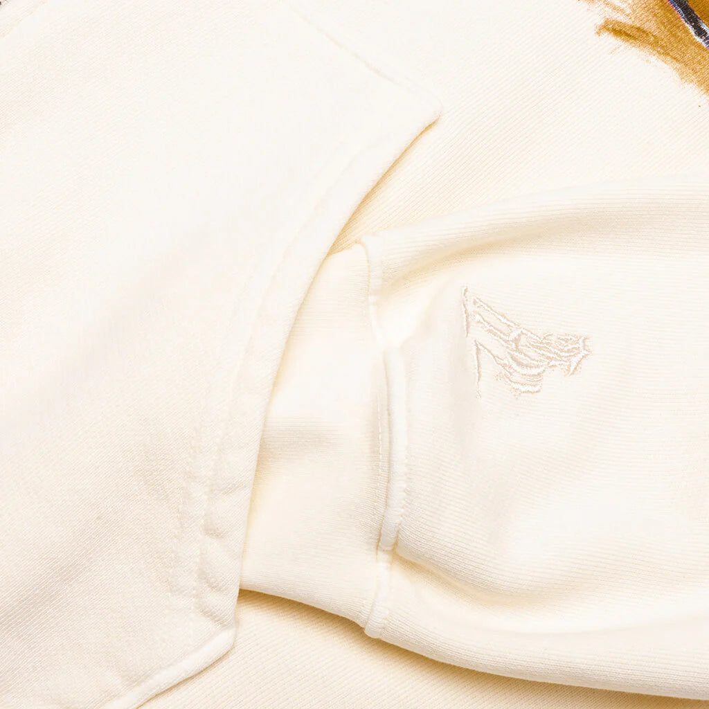 Mornings First Remark Zip Up Hoodie Bone