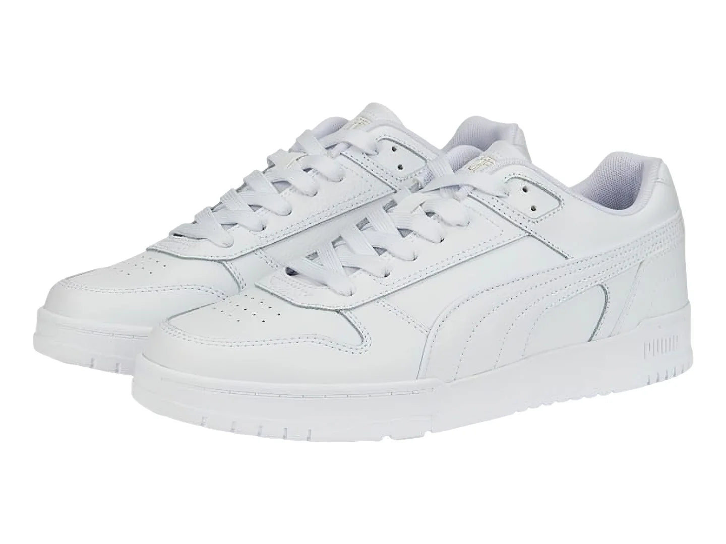 Tenis PUMA RBD Game Low Blancos con Dorado para Mujer