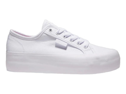 Tenis DC Shoes Manual Platform Blancos para Mujer