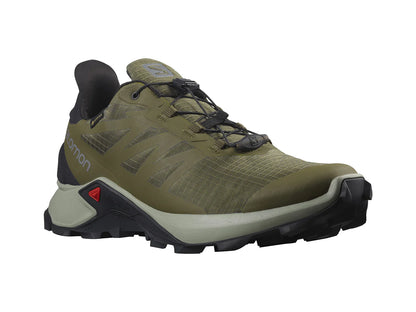 Tenis Salomon Supercross 3 GTX Color Verde Oliva para Hombre