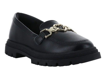 Zapatos Mocasines Molekinha Negro para Niña