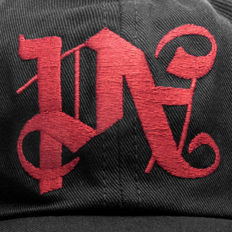 PA Monogram Embroidered Cap Black Dark
