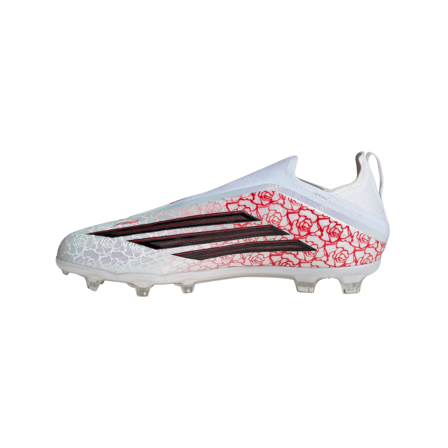 adidas F50 Elite Laceless FG Firm Ground Youth Soccer Cleats White Black Red
