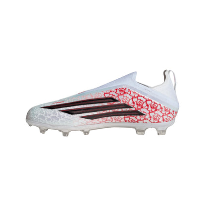 adidas F50 Elite Laceless FG Firm Ground Youth Soccer Cleats White Black Red
