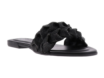 Sandalias Luna Rosa Casuales Negras para Mujer