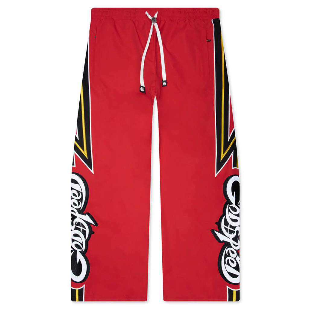 New Age Track Pant Red Yellow