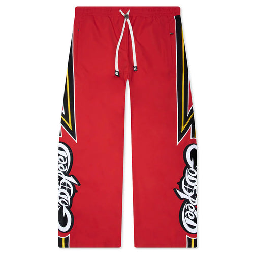 New Age Track Pant Red Yellow