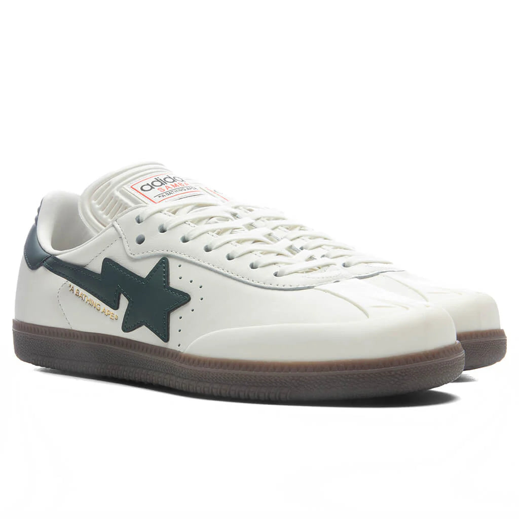 Adidas x BAPE Samba Off White Shadow Green Gum