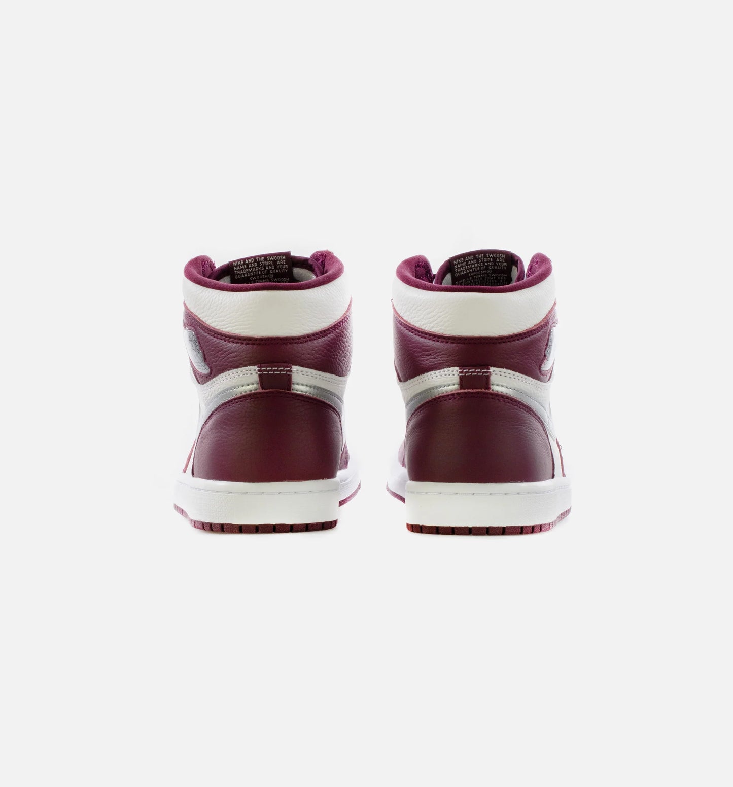 Air Jordan 1 Retro High OG Bordeaux Mens Lifestyle Shoe Bordeaux White Metallic Silver Limit One Per Customer