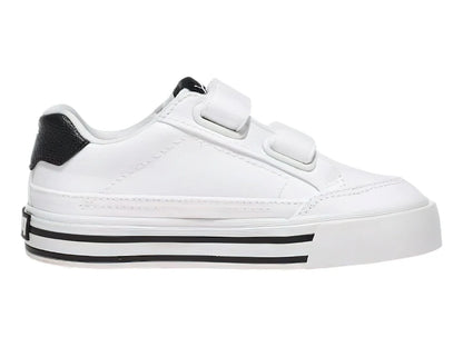 Tenis PUMA Court Classic Vulc Blanco y Negro para Niño