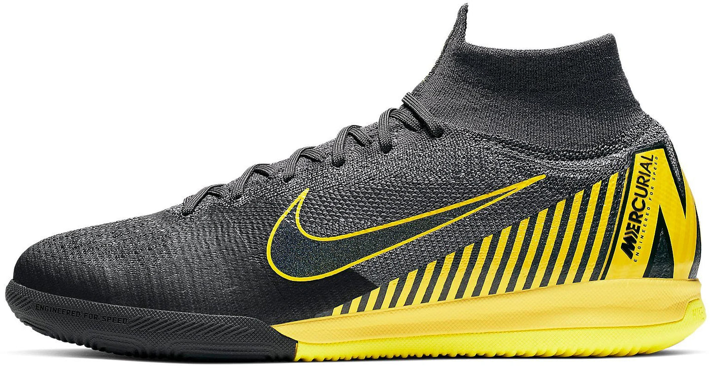 Nike Superflix 6 Elite IC Indoor Mens Soccer Shoes Thunder Grey Black