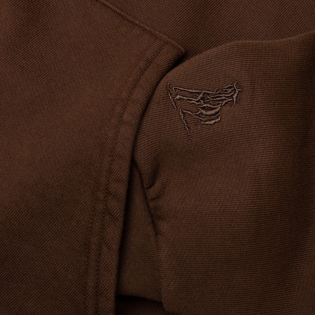 Follow The Road Pullover Hoodie Dark Brown