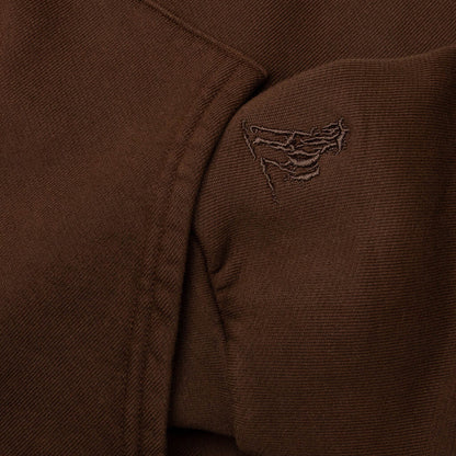 Follow The Road Pullover Hoodie Dark Brown