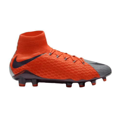 Nike Womens Hypervenom Phatal III Dynamic Fit FG Firm Ground Football Boot Grey Purple Orange