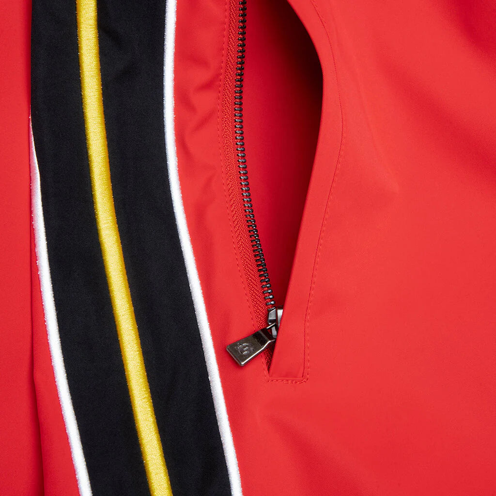 New Age Track Pant Red Yellow